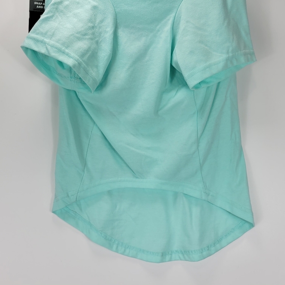 Woof Brand Pet Dog Love Spring Floral T Shirt Outfit Costume Size XL Teal Blue - Picture 8 of 11